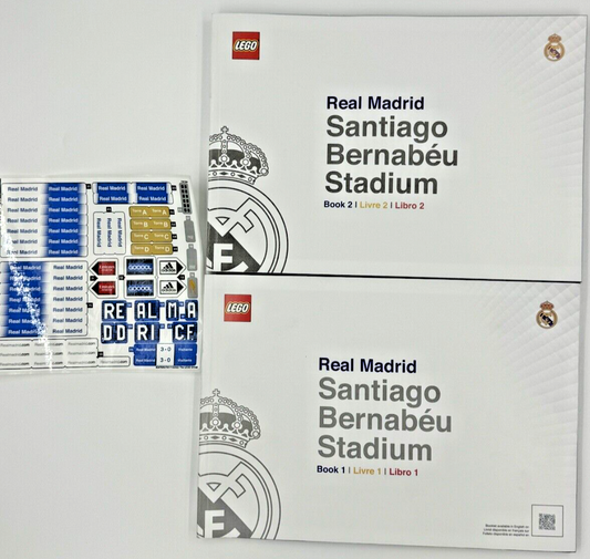 INSTRUCTIONS & STICKER ONLY -  LEGO Real Madrid – Santiago Bernabéu Stadium