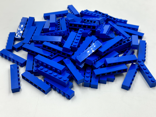 LEGO Pack of 100x New Blue Brick 1 x 6 BULK BRICKS