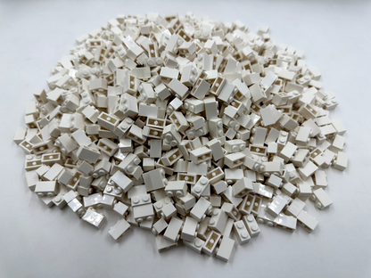 LEGO Pack of 200x New White Brick 1 x 2 BULK BRICKS