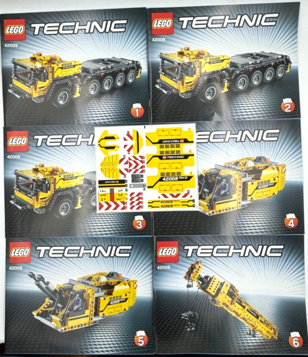 INSTRUCTIONS + STICKERS - LEGO TECHNIC: Mobile Crane MK II (42009)