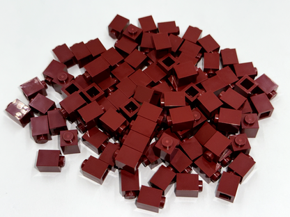LEGO Pack of 100x New Dark Red Brick 1 x 1  BULK BRICKS