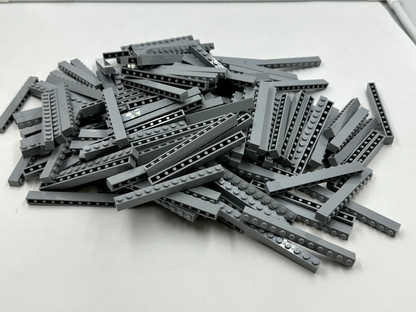 LEGO Pack of 200x New Light Bluish Gray Brick 1 x 12 BULK BRICKS