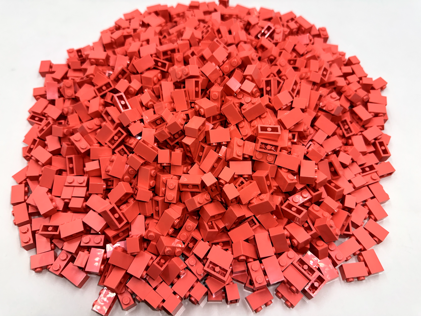 LEGO Pack of 100x New Coral Brick 1 x 2 BULK BRICKS