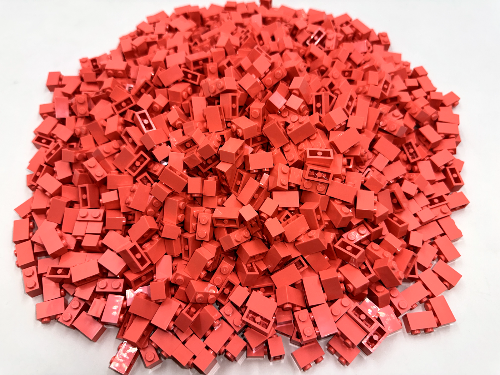 LEGO Pack of 100x New Coral Brick 1 x 2 BULK BRICKS