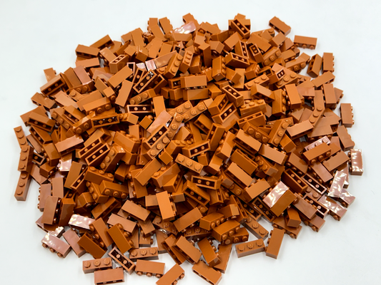 LEGO Pack of 100x New Dark Orange Brick 1 x 3 BULK BRICKS