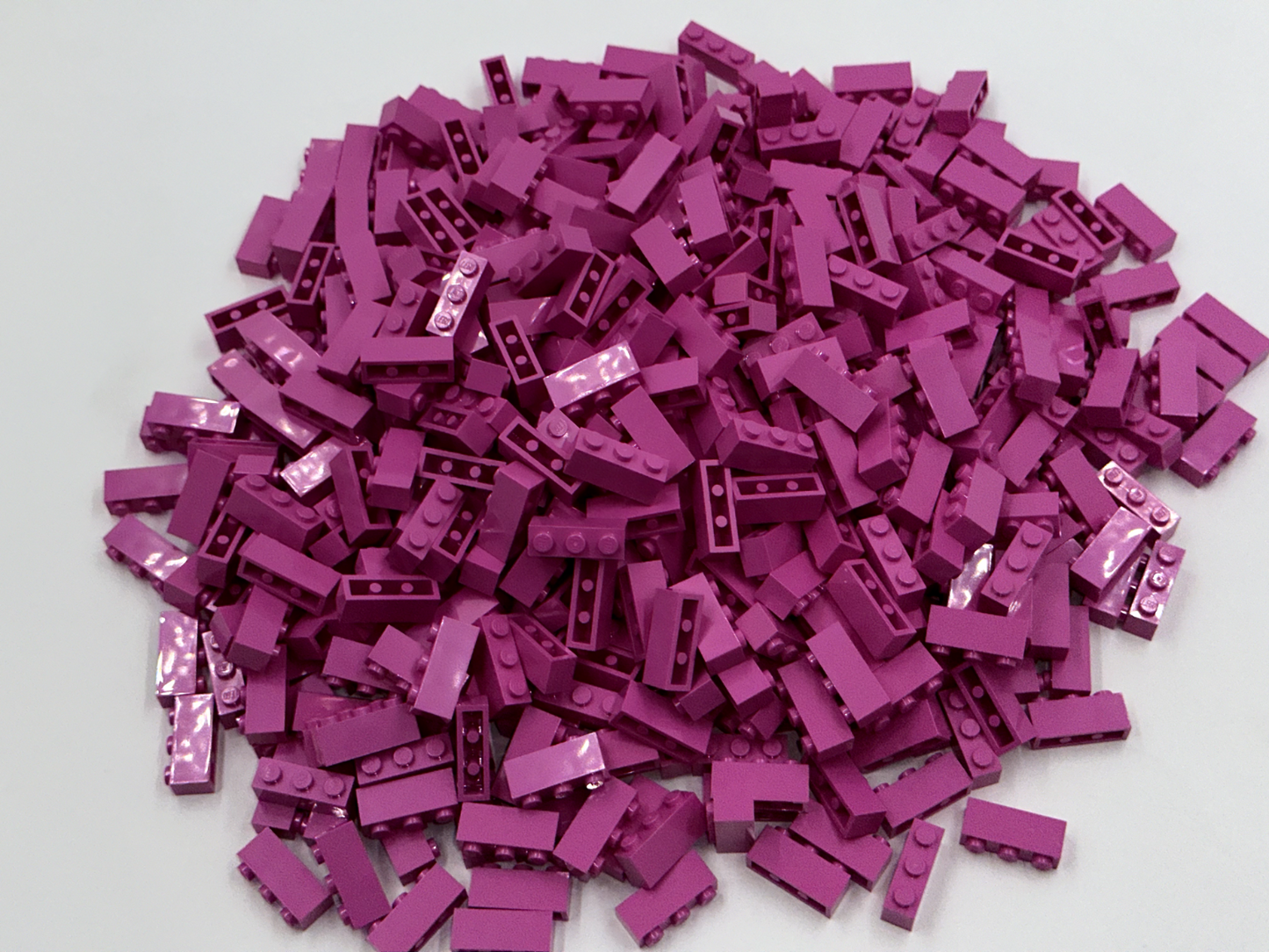 LEGO Pack of 100x New Dark Pink Brick 1 x 3 BULK BRICKS