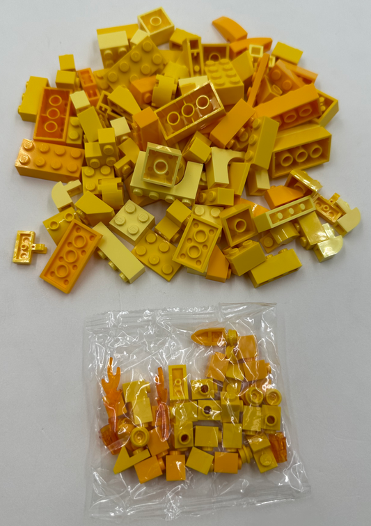 NEW LEGO Assorted Bulk Brick Pack: Yellow