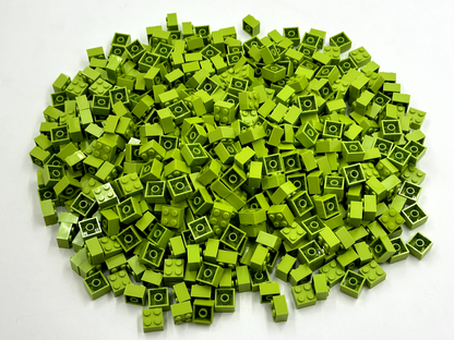 LEGO Pack of 200x New Lime Brick 2 x 2  BULK BRICKS