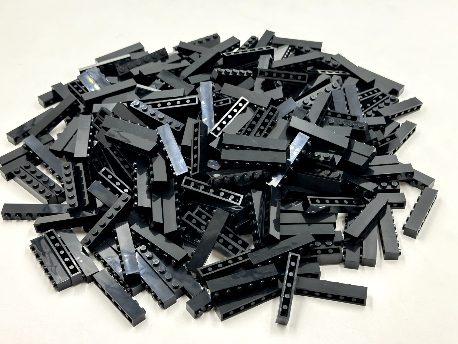 LEGO Pack of 100x New Black Brick 1 x 6 BULK BRICKS