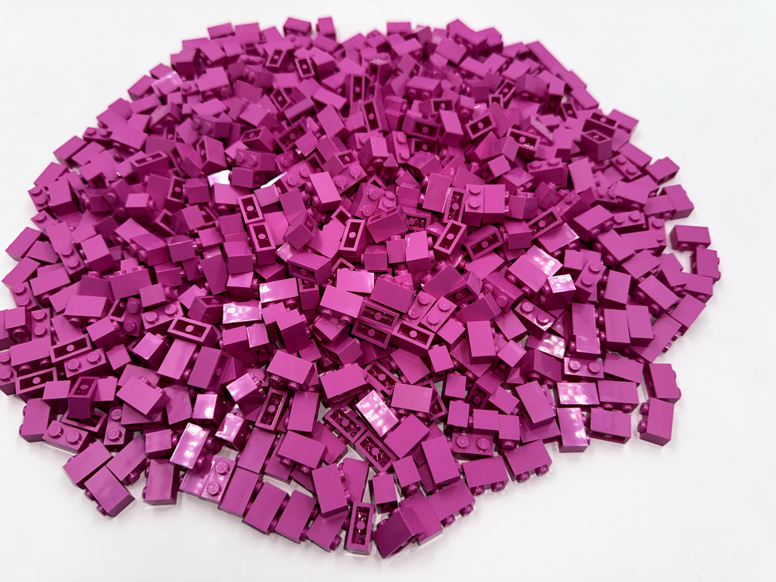 LEGO Pack of 100x New Dark Pink Brick 1 x 2 BULK BRICKS