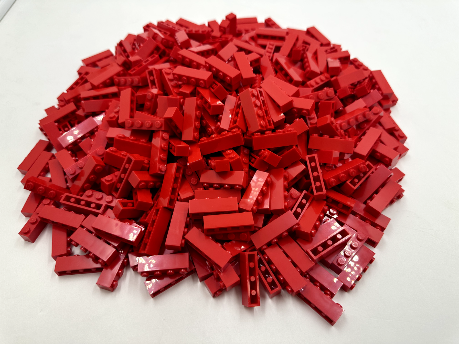 LEGO Pack of 200x New Red Brick 1 x 4 BULK BRICKS
