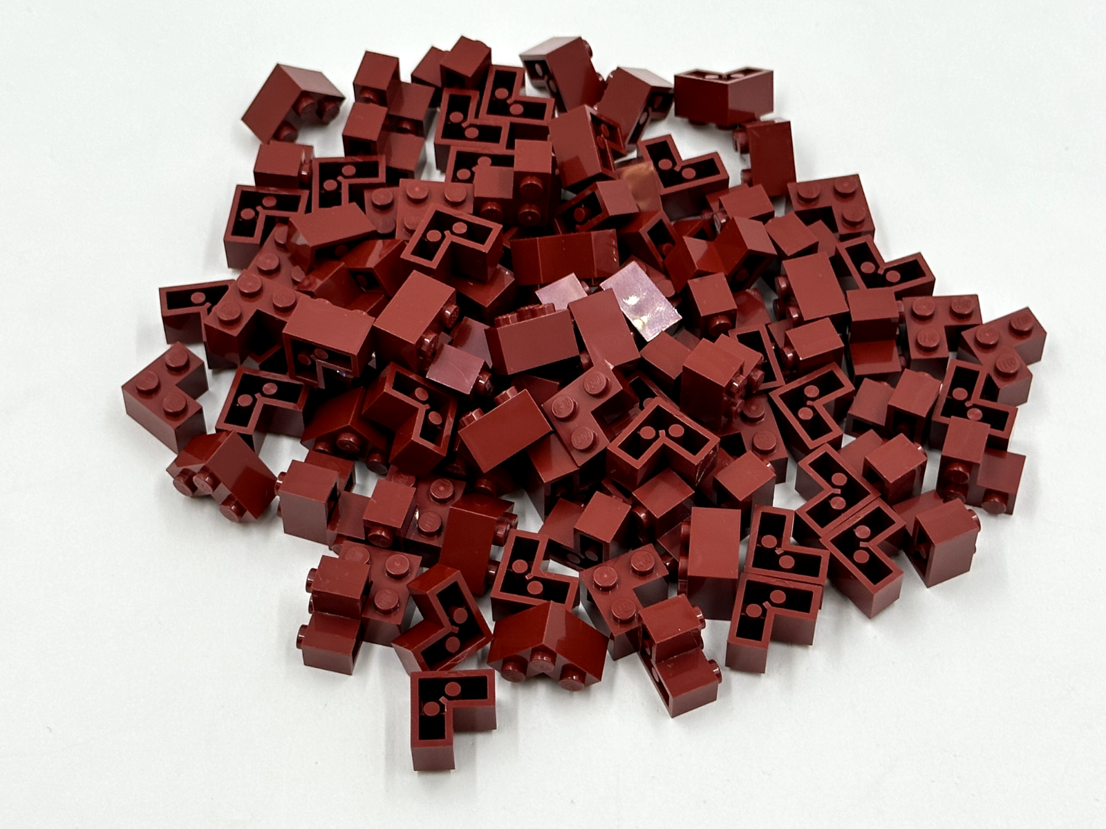 LEGO Pack of 200x New Dark Red Brick 2 x 2 Corner  BULK BRICKS