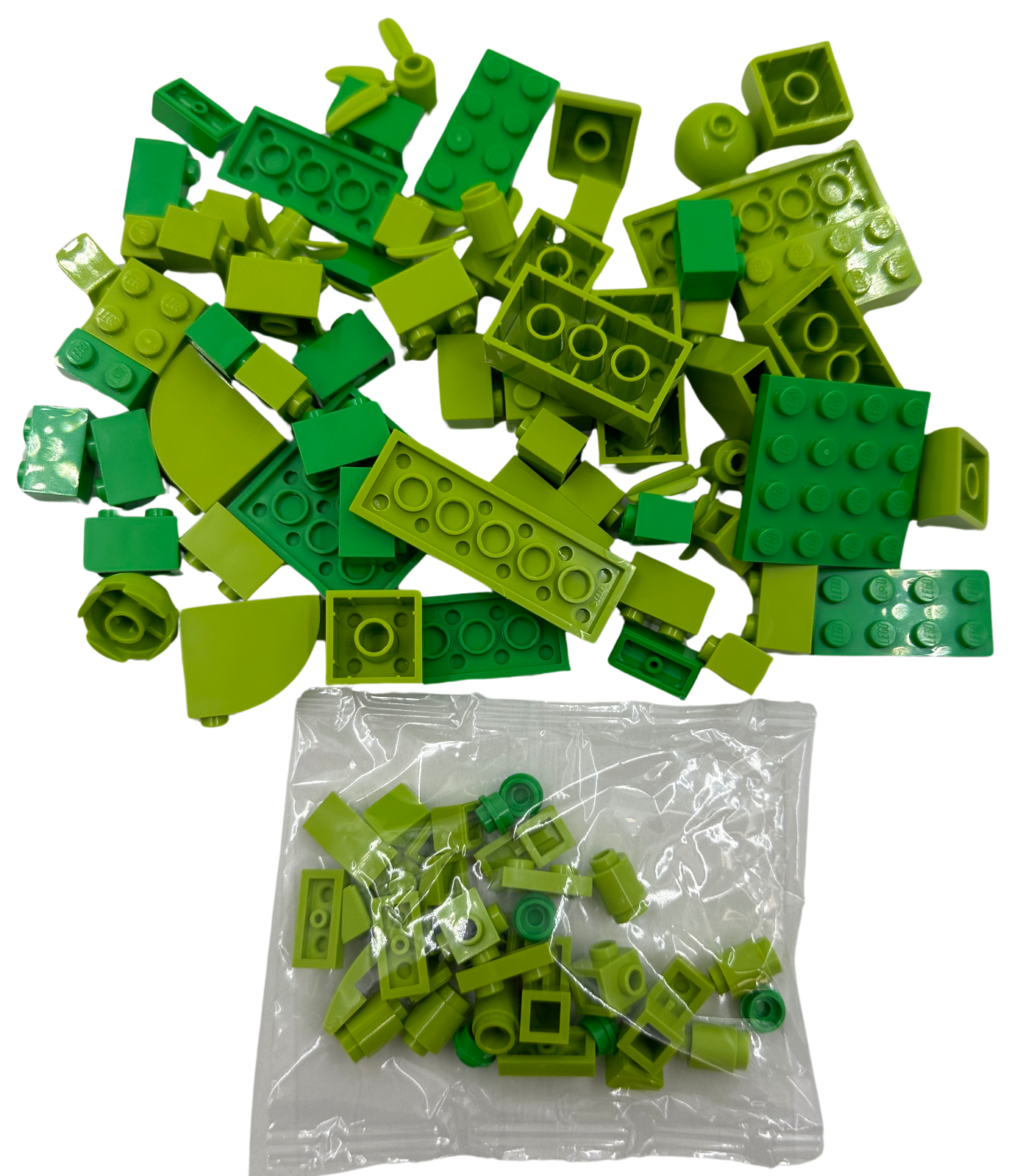 NEW LEGO Assorted Bulk Brick Pack: Light Green