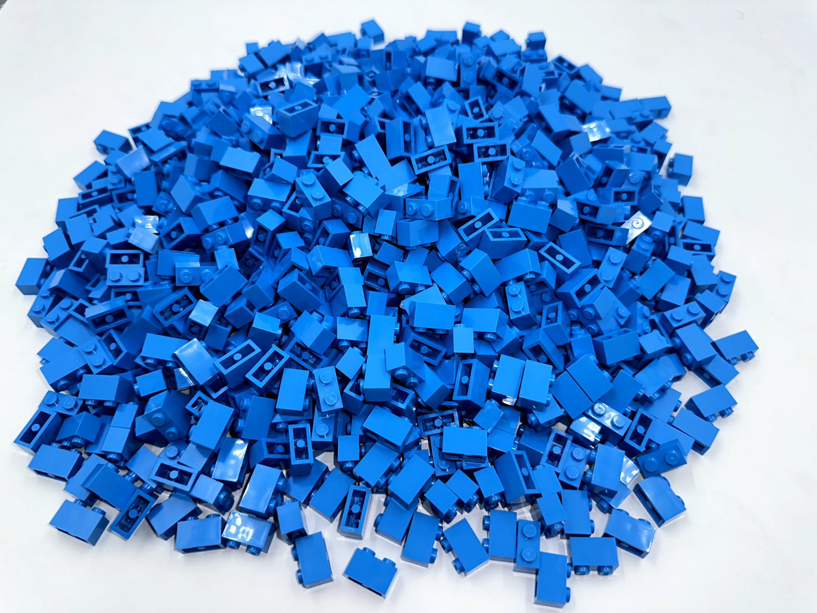 LEGO Pack of 200x New Dark Azure Brick 1 x 2 BULK BRICKS