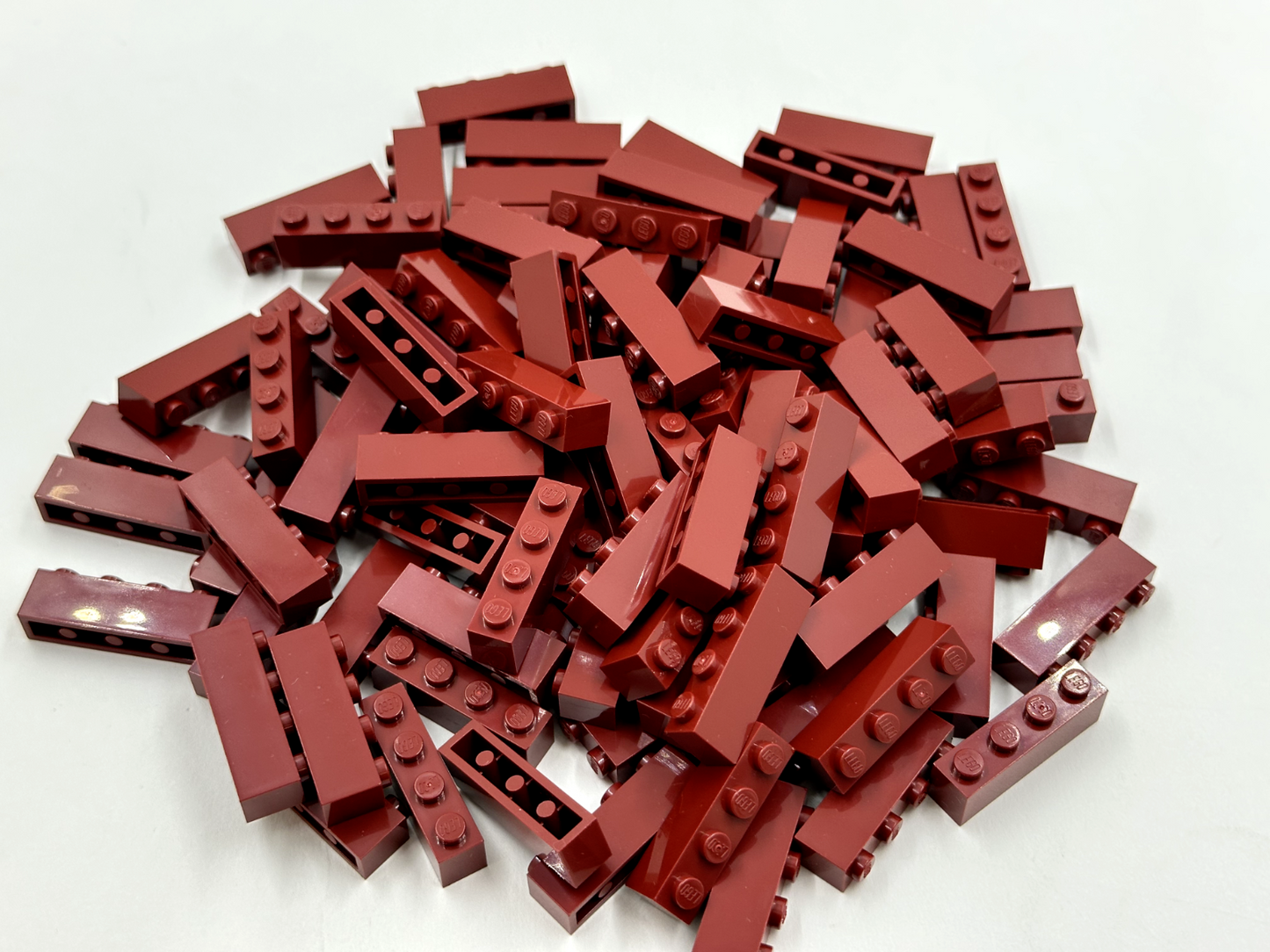 LEGO Pack of 100x New Dark Red Brick 1 x 4 BULK BRICKS
