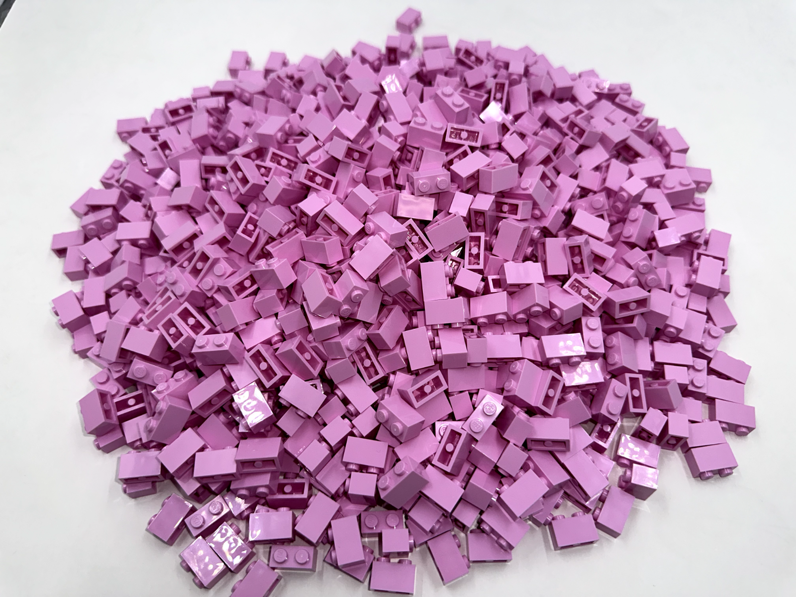 LEGO Pack of 100x New Bright Pink Brick 1 x 2 BULK BRICKS