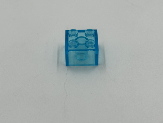 LEGO Pack of 1x New Trans-Light Blue Brick 2 x 2  BULK BRICKS