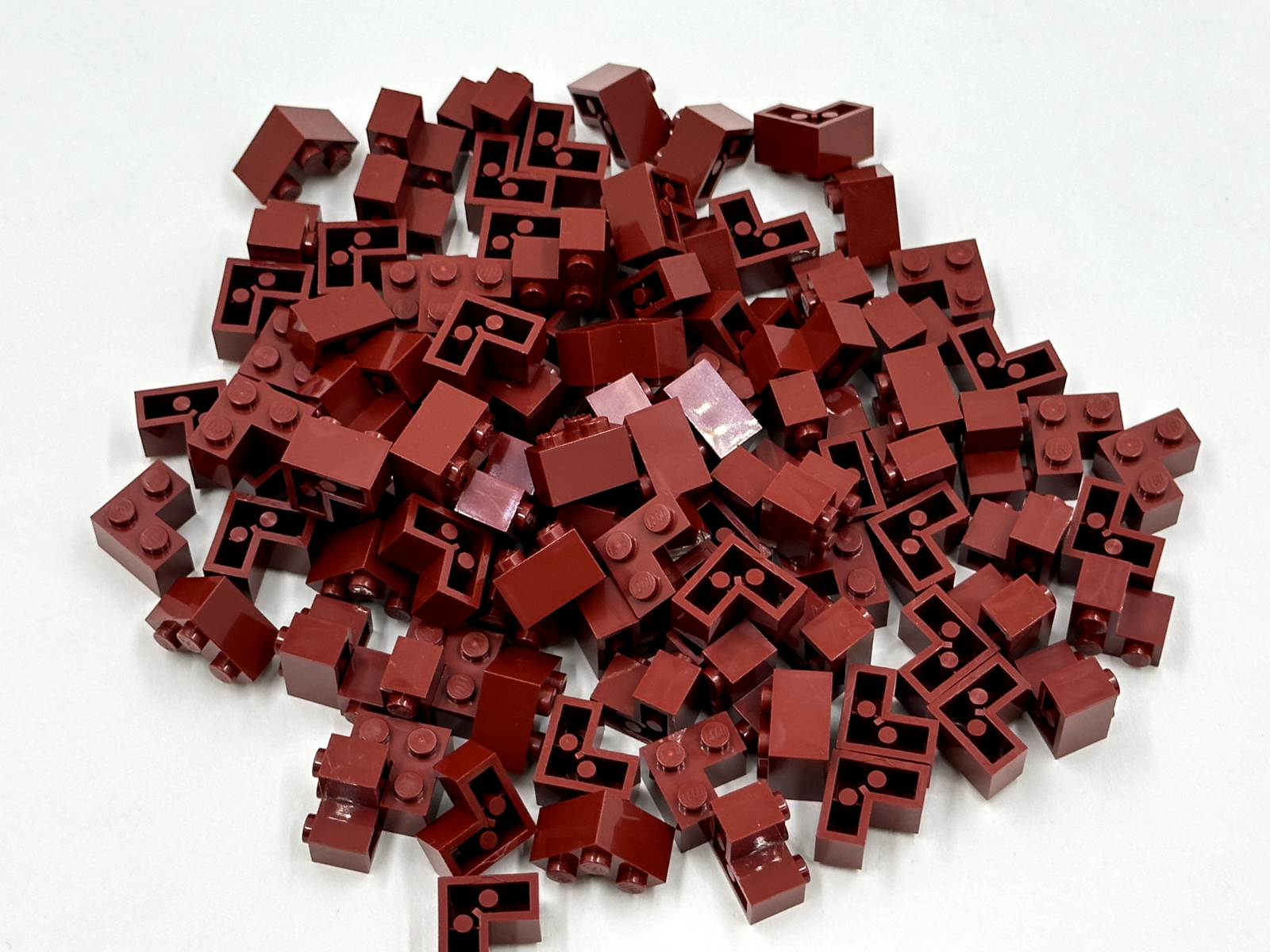 LEGO Pack of 200x New Dark Red Brick 2 x 2 Corner  BULK BRICKS