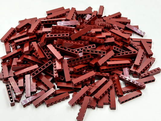 LEGO Pack of 200x New Dark Red Brick 1 x 6 BULK BRICKS