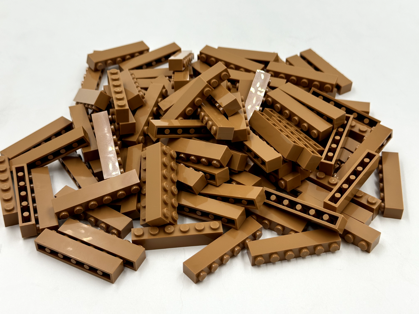 LEGO Pack of 200x New Medium Nougat Brick 1 x 6 BULK BRICKS