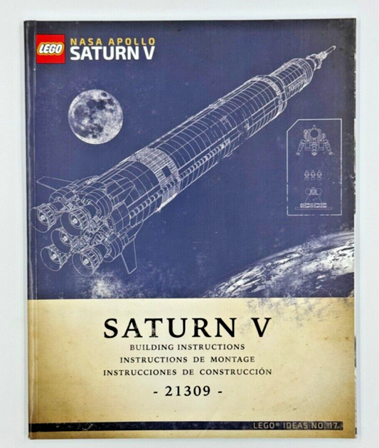 (INSTRUCTIONS ONLY) LEGO Ideas: NASA Apollo Saturn V (21309) SEALED