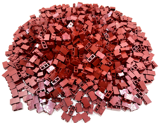 LEGO Pack of 200x New Dark Red Brick 1 x 2 BULK BRICKS