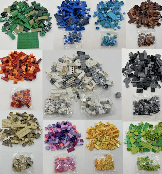 NEW LEGO Bulk Bricks, Figures, & Custom Designs - Choose from 11 Colors & 8 kits
