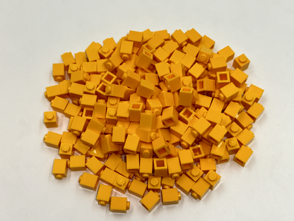LEGO Pack of 100x New Bright Light Orange Brick 1 x 1  BULK BRICKS