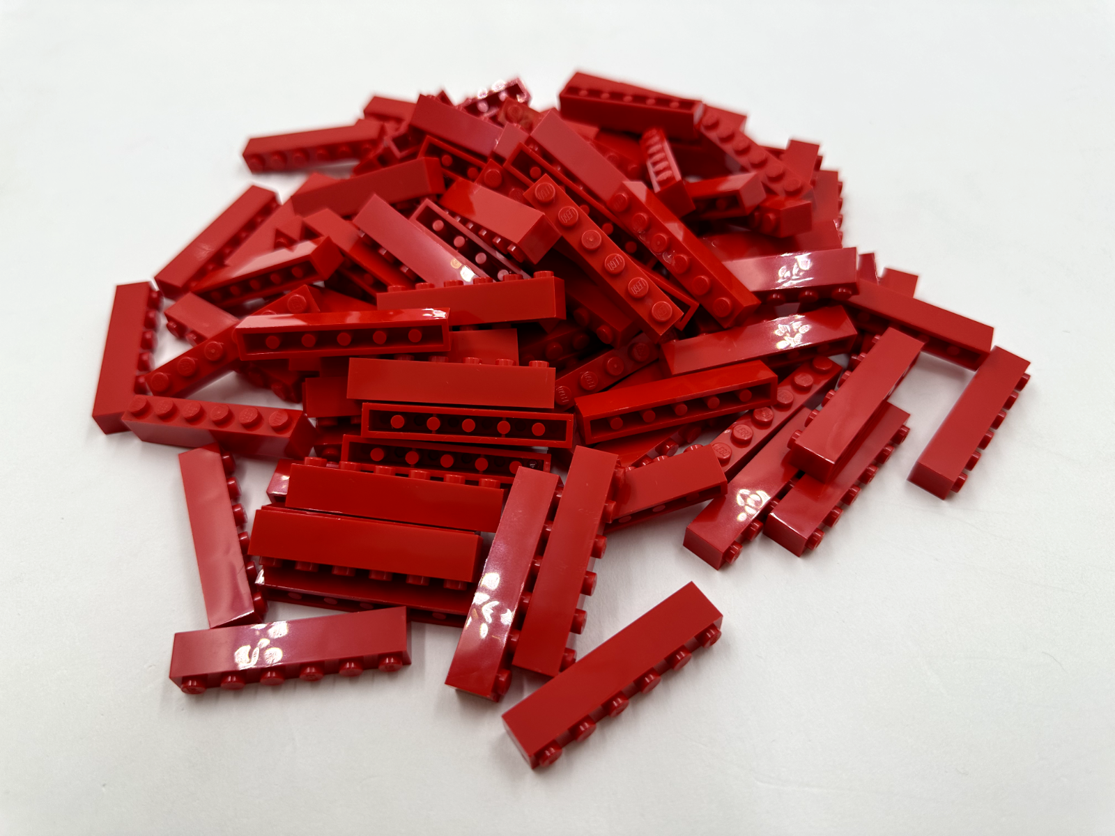 LEGO Pack of 200x New Red Brick 1 x 6 BULK BRICKS
