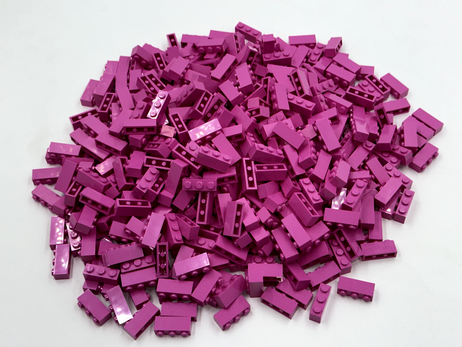 LEGO Pack of 100x New Dark Pink Brick 1 x 3 BULK BRICKS