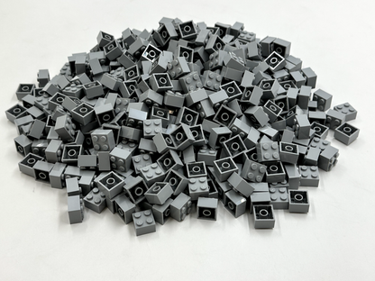 LEGO Pack of 200x New Light Bluish Gray Brick 2 x 2  BULK BRICKS