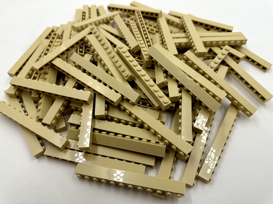 LEGO Pack of 200x New Tan Brick 1 x 12 BULK BRICKS