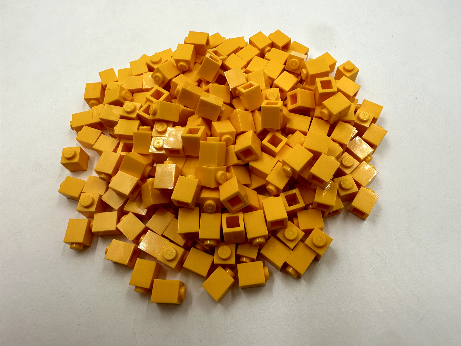 LEGO Pack of 100x New Bright Light Orange Brick 1 x 1  BULK BRICKS