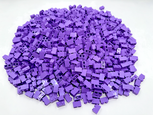 LEGO Pack of 200x New Medium Lavender Brick 1 x 2 BULK BRICKS