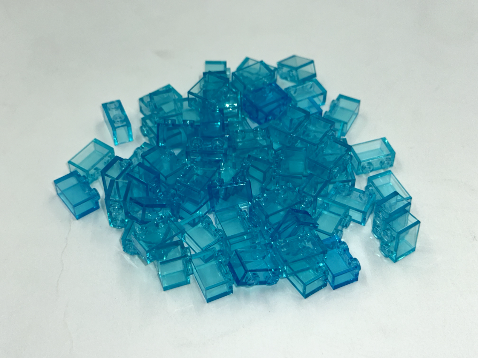LEGO Pack of 200x New Trans-Light Blue Brick 1 x 2 BULK BRICKS