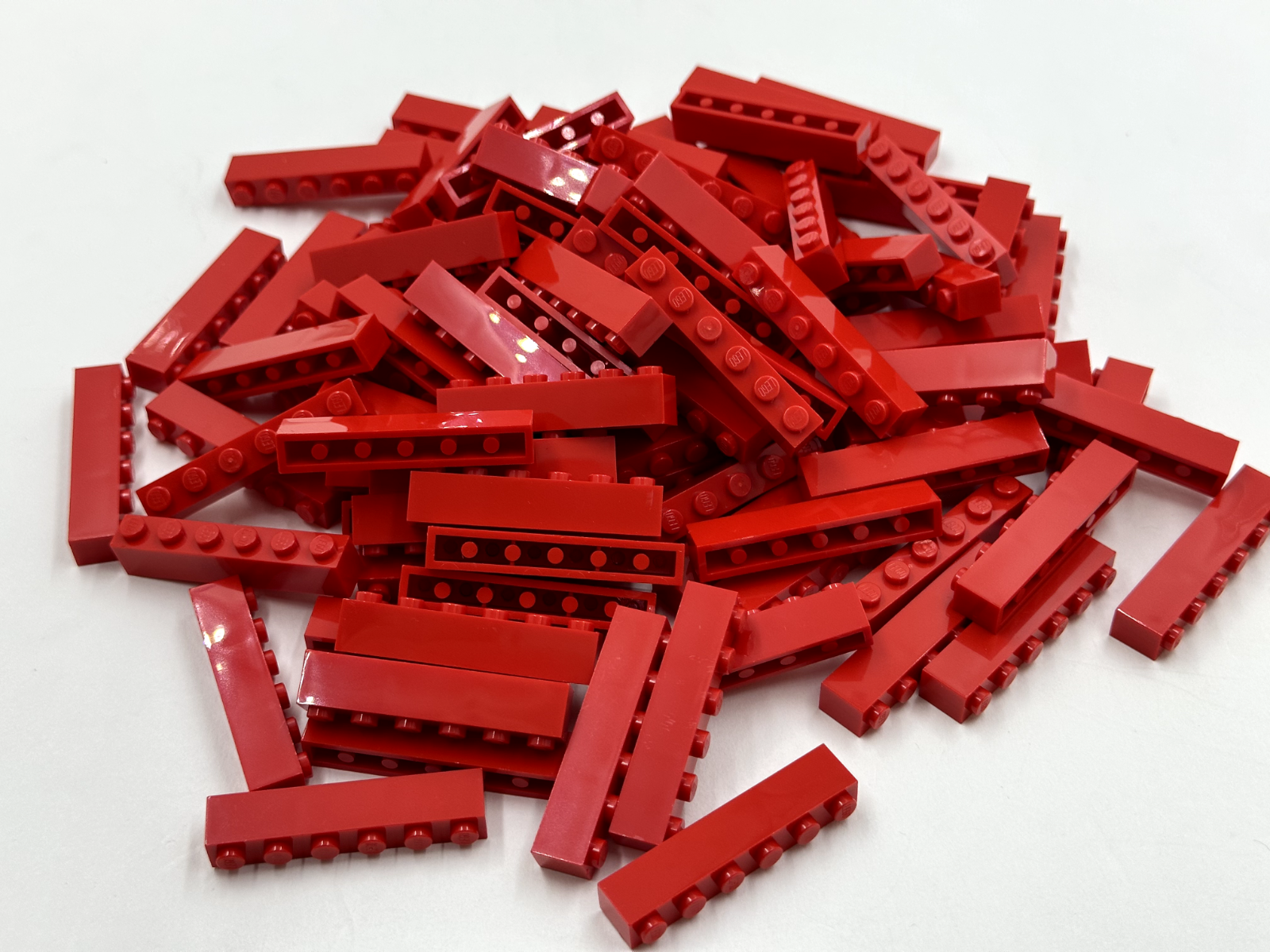 LEGO Pack of 200x New Red Brick 1 x 6 BULK BRICKS