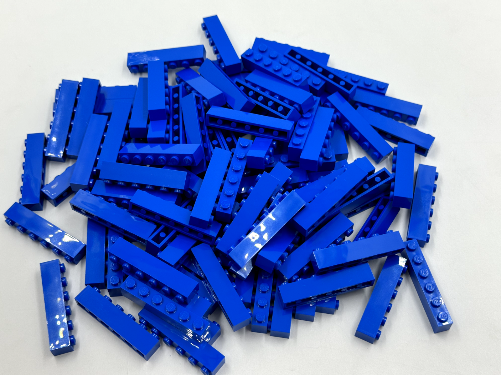 LEGO Pack of 100x New Blue Brick 1 x 6 BULK BRICKS