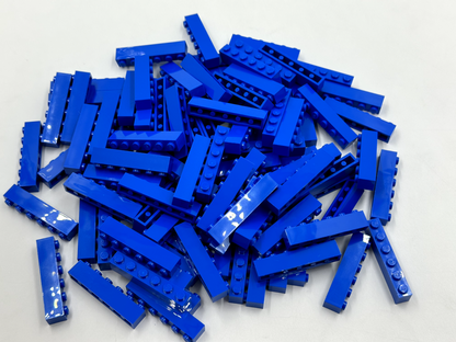 LEGO Pack of 100x New Blue Brick 1 x 6 BULK BRICKS