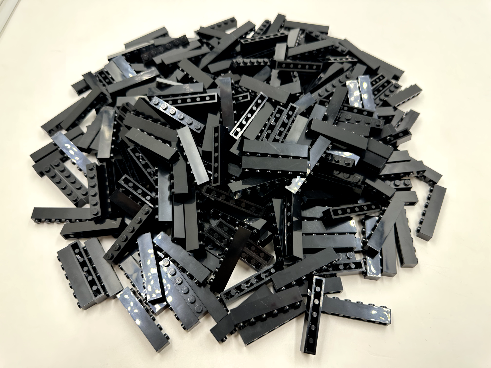LEGO Pack of 100x New Black Brick 1 x 6 BULK BRICKS