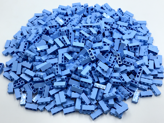 LEGO Pack of 200x New Bright Light Blue Brick 1 x 3 BULK BRICKS