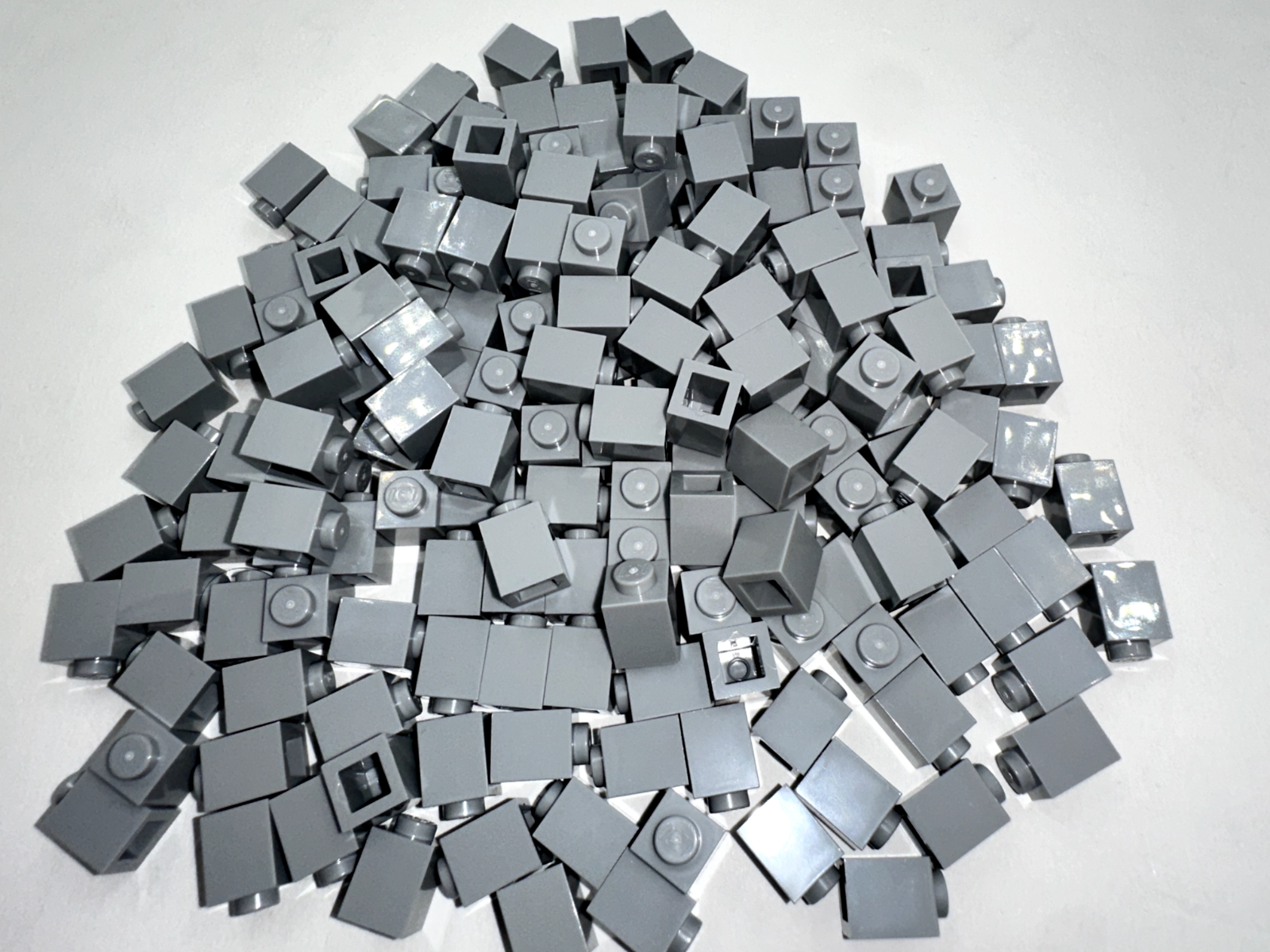 LEGO Pack of 200x New Light Bluish Gray Brick 1 x 1  BULK BRICKS