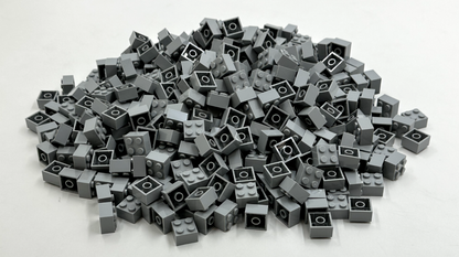 LEGO Pack of 100x New Light Bluish Gray Brick 2 x 2  BULK BRICKS