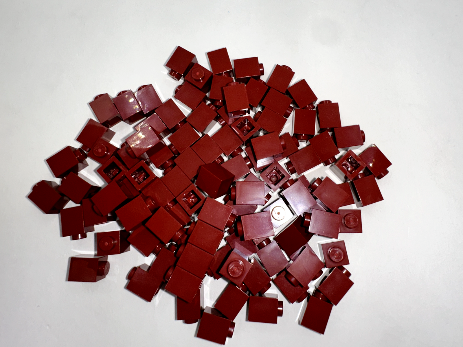 LEGO Pack of 200x New Dark Red Brick 1 x 1  BULK BRICKS