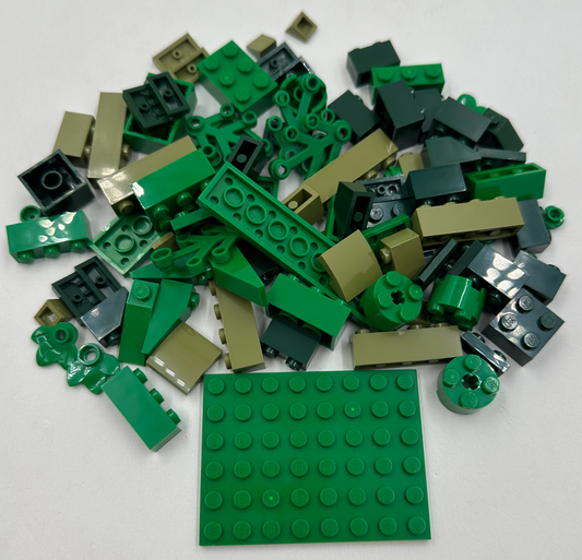 NEW LEGO Assorted Bulk Brick Pack: Green