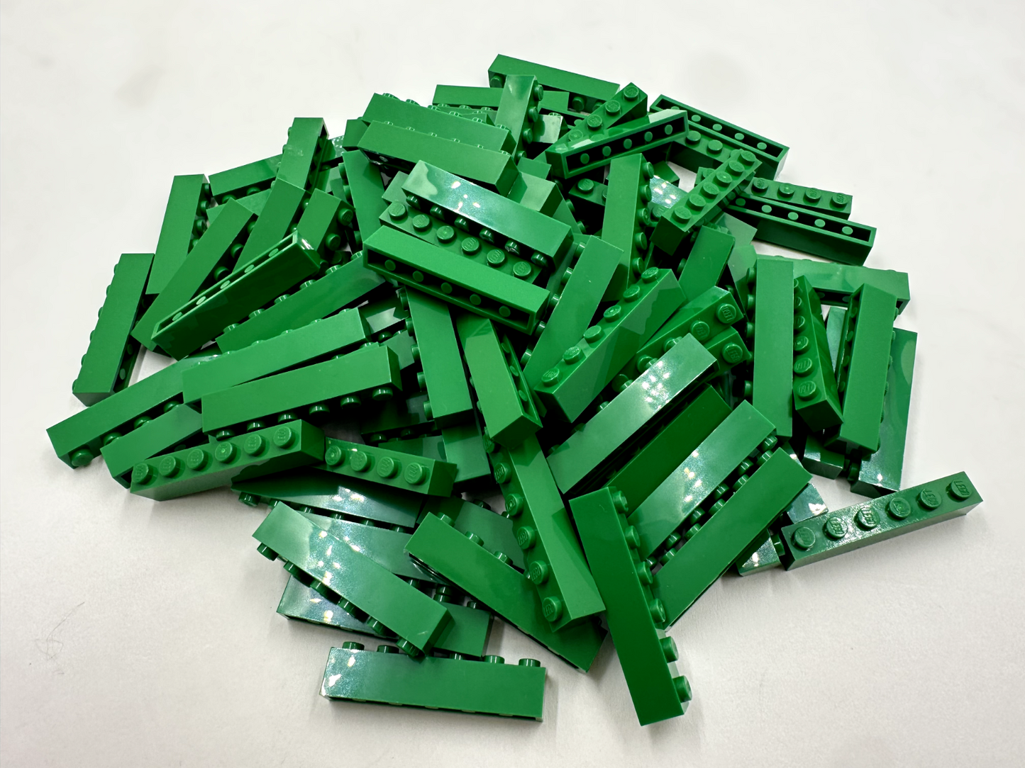 LEGO Pack of 100x New Green Brick 1 x 6 BULK BRICKS