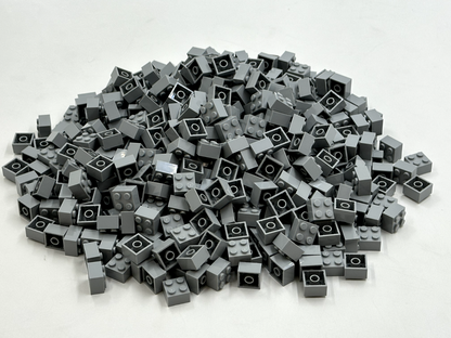 LEGO Pack of 200x New Light Bluish Gray Brick 2 x 2  BULK BRICKS