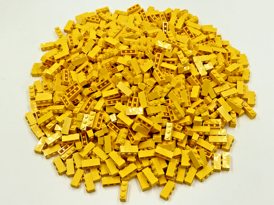 LEGO Pack of 200x New Yellow Brick 1 x 3 BULK BRICKS