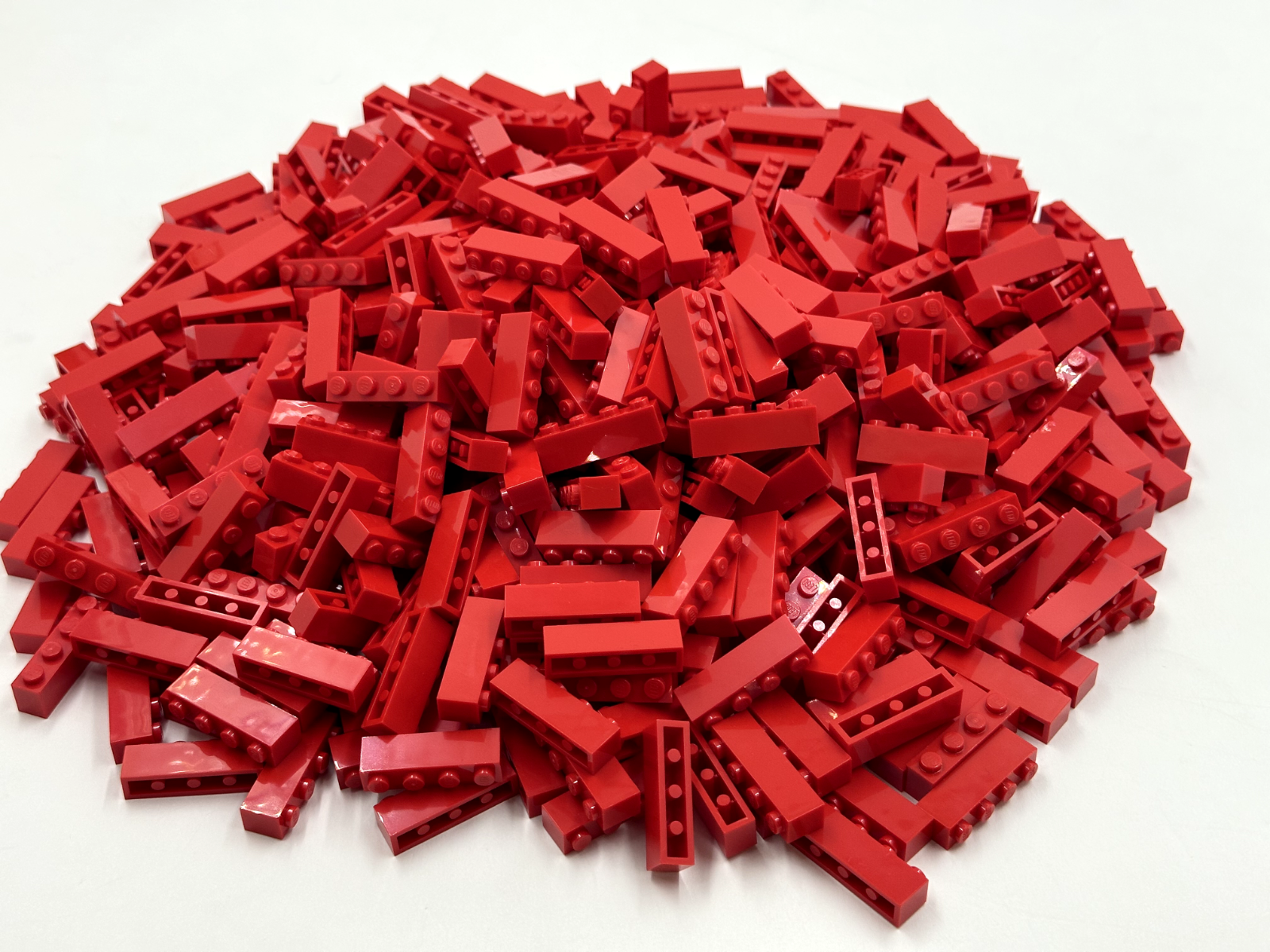 LEGO Pack of 200x New Red Brick 1 x 4 BULK BRICKS