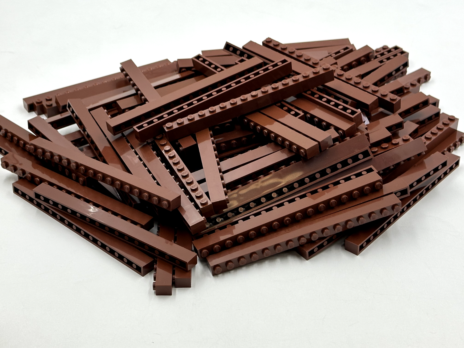 LEGO Pack of 200x New Reddish Brown Brick 1 x 16 BULK BRICKS