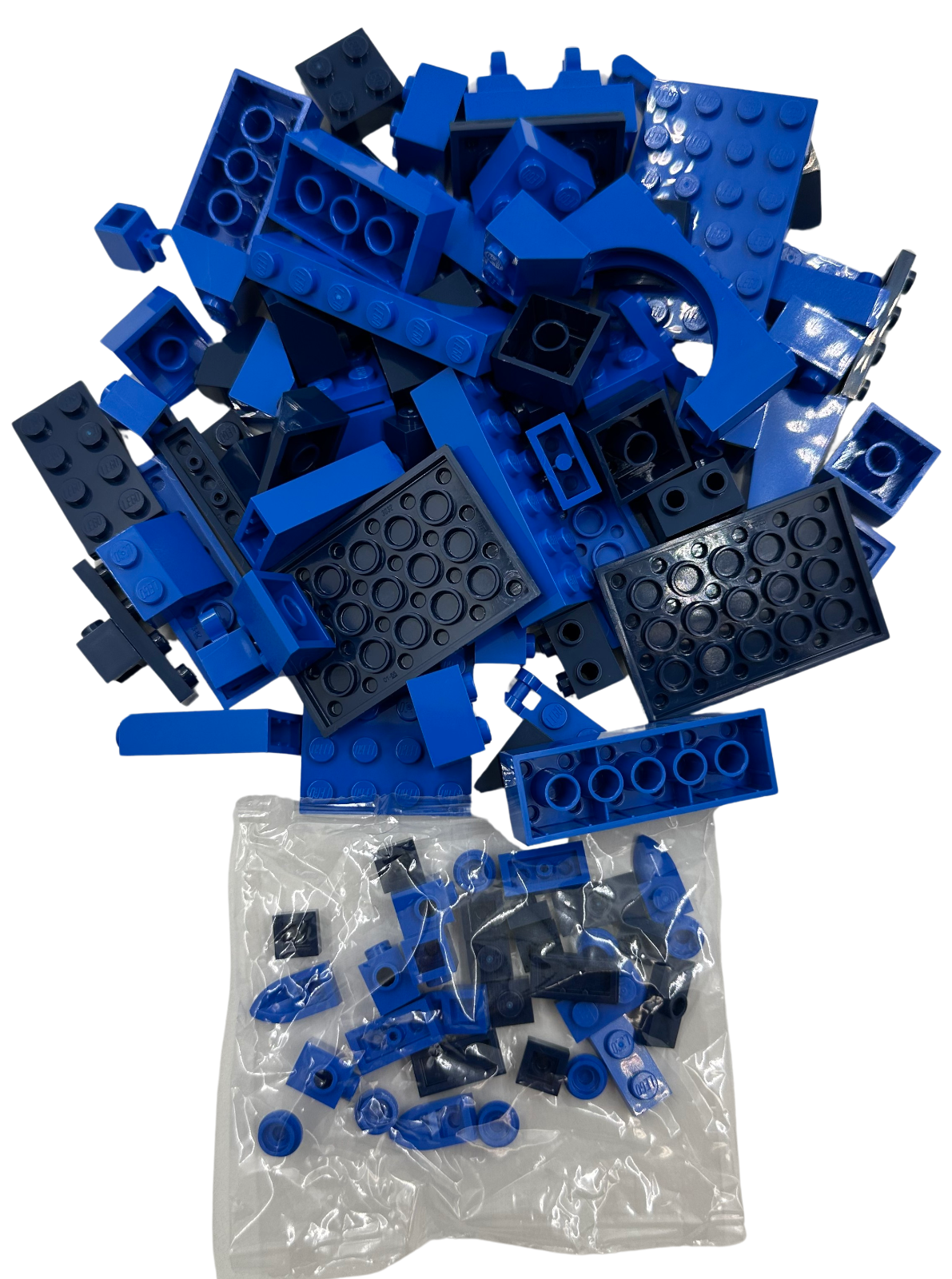 NEW LEGO Assorted Bulk Brick Pack: Blue